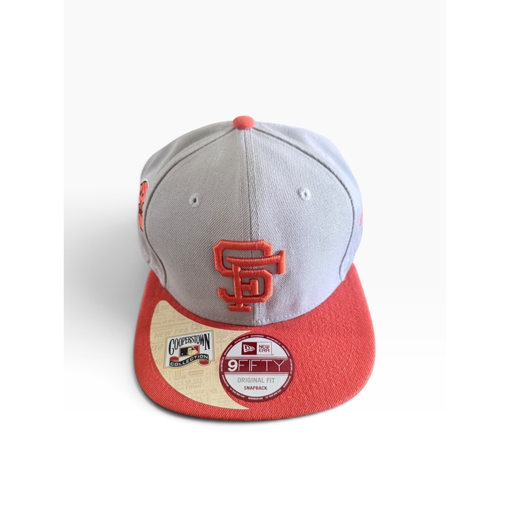 2000's New Era 9FIFTY San Francisco Giants Cooperstown Snapback Hat Grey Orange